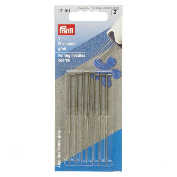 AGUJA PRYM ESPECIALES PARA FIELTRO GRUESAS X7